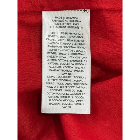 Lauren Ralph Lauren Black Label Dress Geo-Stripe Belted Cotton Voile Dress Sz 12 - Picture 8 of 9